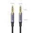 UGREEN AV183 3.5mm Aux Audio Cable (1m) – Premium Nylon Braided | Hi-Fi Sound | Gray | 10648